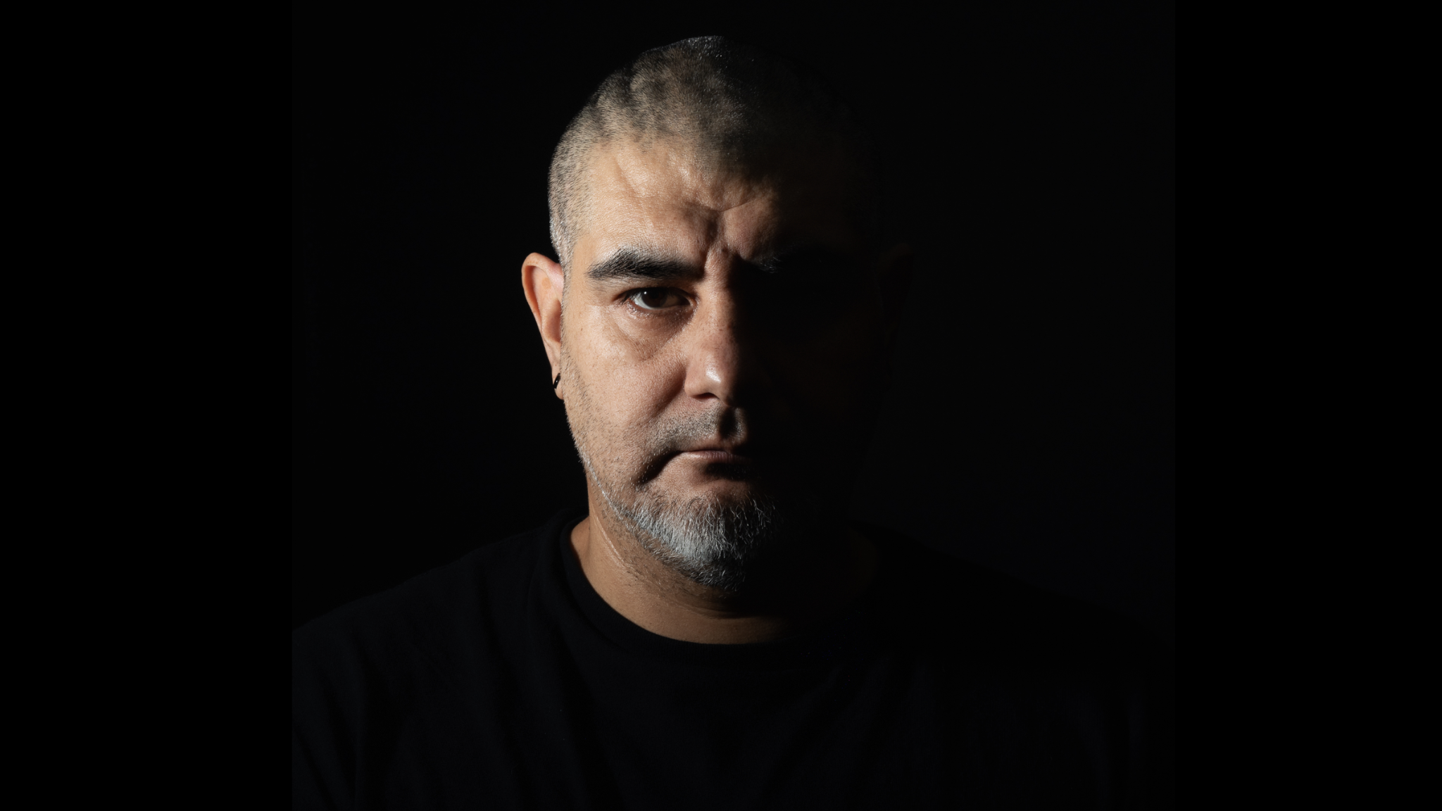 Black and white portrait of Ignacio Orellana